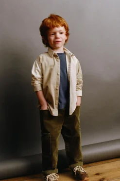 Niños ZARA 1½ - 6 Años·Camisas / Sobrecamisas<CAMISA PANA