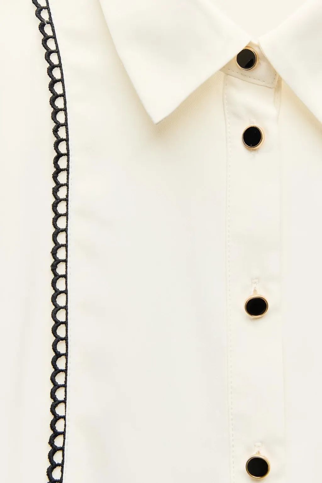 Fashion CAMISA PASAMANERÍA CONTRASTE Mujer Camisas / Blusas