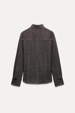 Outlet CAMISA PESPUNTES CONTRASTE ZW COLLECTION Mujer Camisas / Blusas