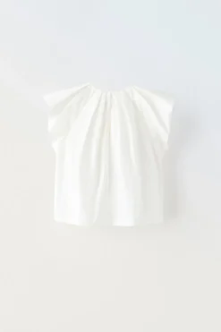 Niños ZARA 6 - 14 Años·Blusas / Camisas<CAMISA PLIEGUES