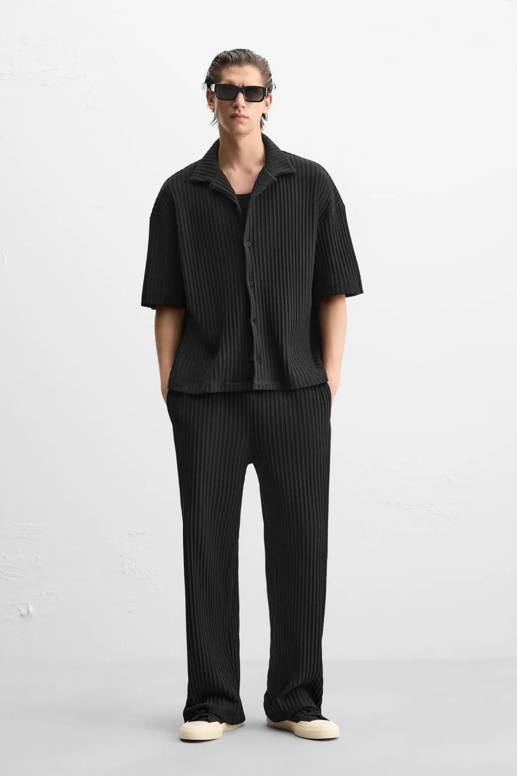 New CAMISA PLISADA Hombre Camisas