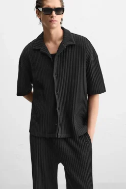 New CAMISA PLISADA Hombre Camisas