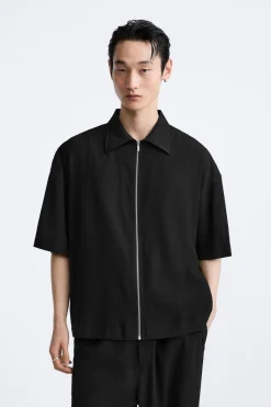 Discount CAMISA PLISADA CREMALLERA Hombre Camisas