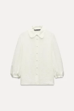 New CAMISA PLUMETI CUELLO BOBO Mujer Camisas / Blusas