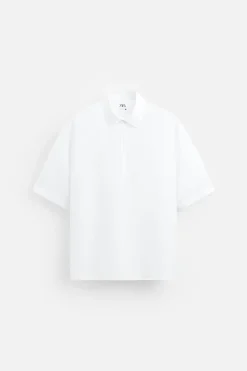 New CAMISA POLO 100% LINO Hombre Camisas