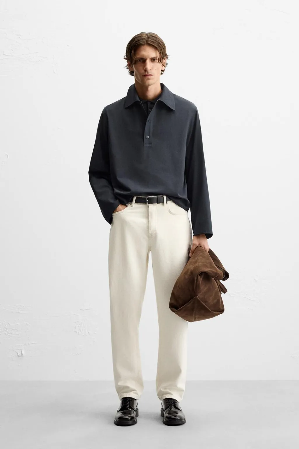 Fashion CAMISA POLO CON LANA Hombre Polos