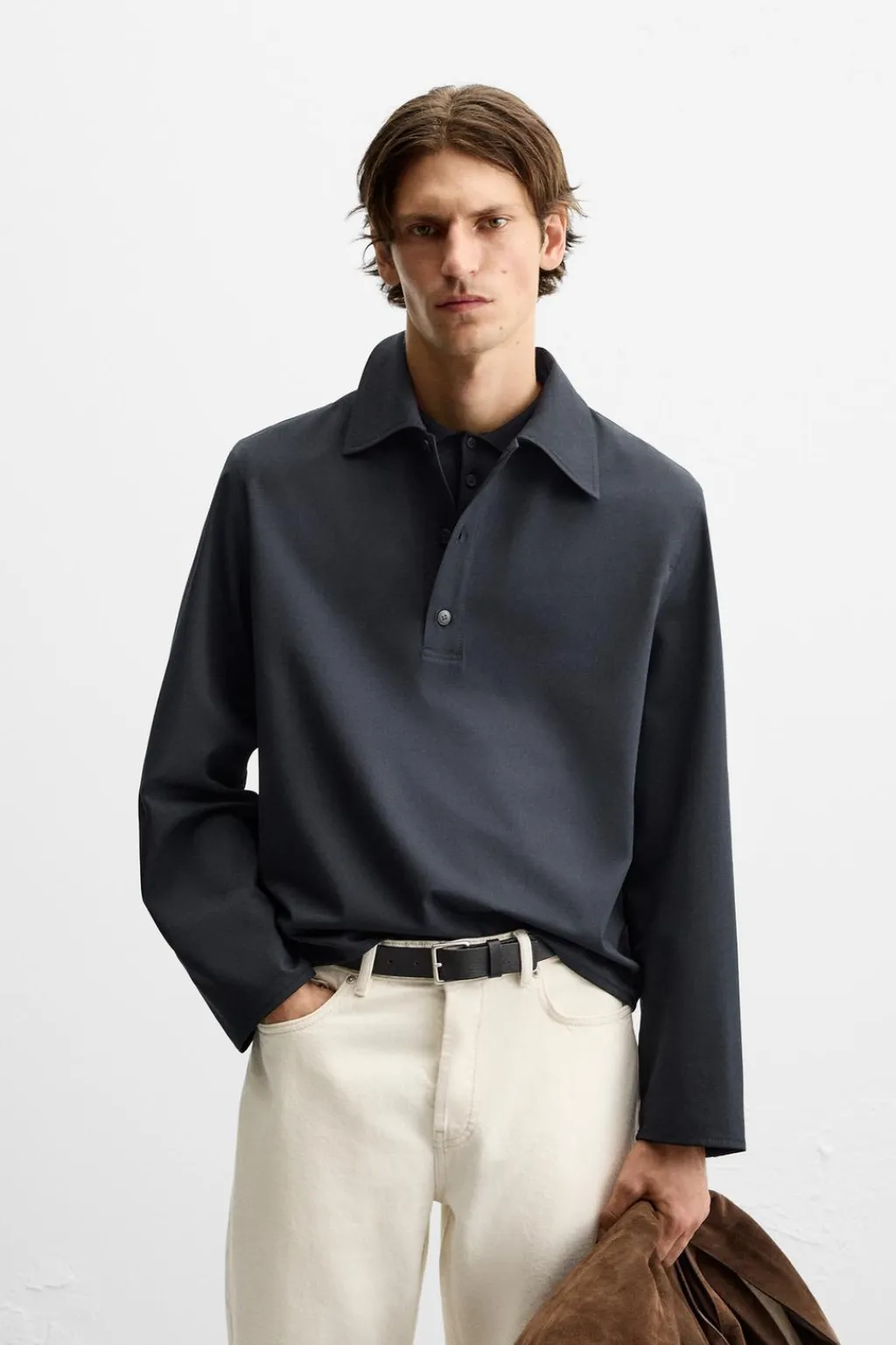 Fashion CAMISA POLO CON LANA Hombre Polos