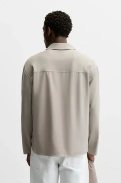 Discount CAMISA POLO CON VISCOSA Hombre Polos