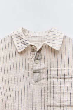 Niños ZARA 1½ - 6 Años·Camisas / Sobrecamisas<CAMISA POLO TEXTURA