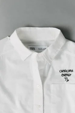 Niños ZARA 6 - 14 Años·Blusas / Camisas|6 - 14 Años·Edited / Personalizable<CAMISA POPELÍN