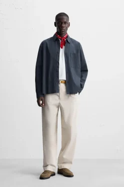 New CAMISA POPELÍN ALGODÓN Hombre Camisas