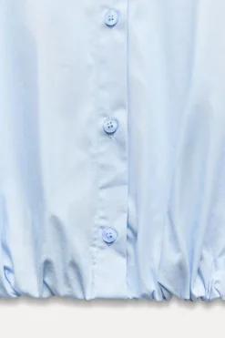 Best CAMISA POPELÍN BAJO ELÁSTICO Mujer Camisas / Blusas