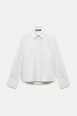 Clearance CAMISA POPELÍN BOLSILLO Mujer Camisas / Blusas