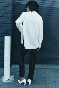 Best CAMISA POPELÍN BOLSILLO ZW COLLECTION Mujer Camisas / Blusas