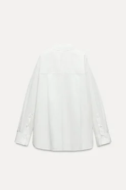 Best CAMISA POPELÍN BOLSILLO ZW COLLECTION Mujer Camisas / Blusas