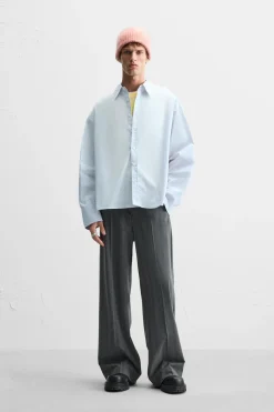 Fashion CAMISA POPELÍN BOTONES Hombre Camisas