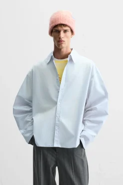 Fashion CAMISA POPELÍN BOTONES Hombre Camisas