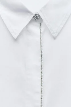 Sale CAMISA POPELÍN BRILLOS Mujer Camisas / Blusas