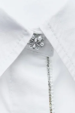 Sale CAMISA POPELÍN BRILLOS Mujer Camisas / Blusas