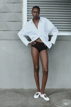 Outlet CAMISA POPELÍN ELÁSTICO ESPALDA Mujer Camisas / Blusas