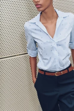 New CAMISA POPELÍN ESTAMPADA Mujer Camisas / Blusas