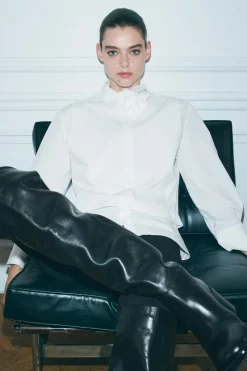 Online CAMISA POPELÍN FLOR ZW COLLECTION Mujer Camisas / Blusas