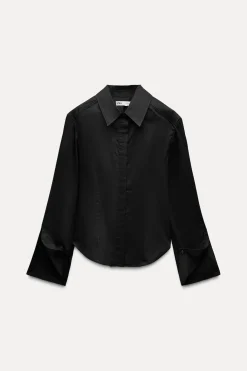 Fashion CAMISA POPELÍN HOMBRERAS ZW COLLECTION Mujer Camisas / Blusas