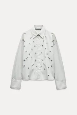 Online CAMISA POPELÍN JOYAS Mujer Camisas / Blusas