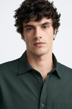 Fashion CAMISA POPELÍN LAVADO Hombre Camisas