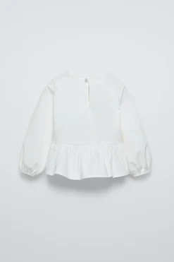 Niños ZARA 1½ - 6 Años·Camisas<CAMISA POPELÍN LAZOS