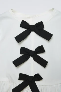 Niños ZARA 1½ - 6 Años·Camisas<CAMISA POPELÍN LAZOS