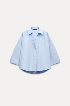 Sale CAMISA POPELÍN MANGA VOLUMEN Mujer Camisas / Blusas