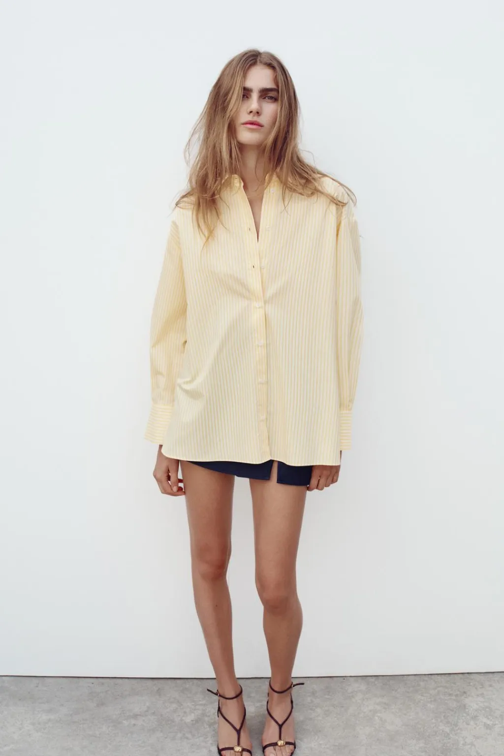 Hot CAMISA POPELÍN RAYAS Mujer Camisas / Blusas