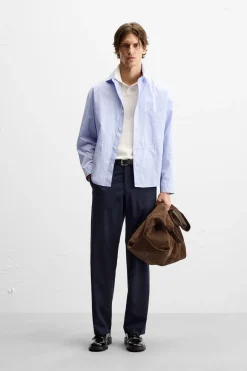 New CAMISA POPELÍN RAYAS Hombre Camisas