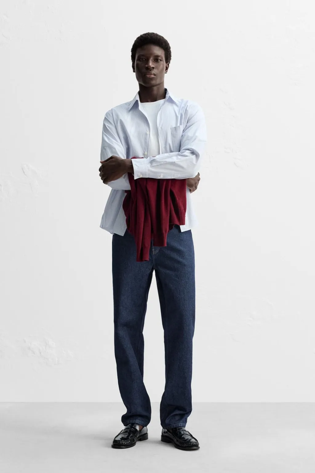 New CAMISA POPELÍN RAYAS Hombre Camisas