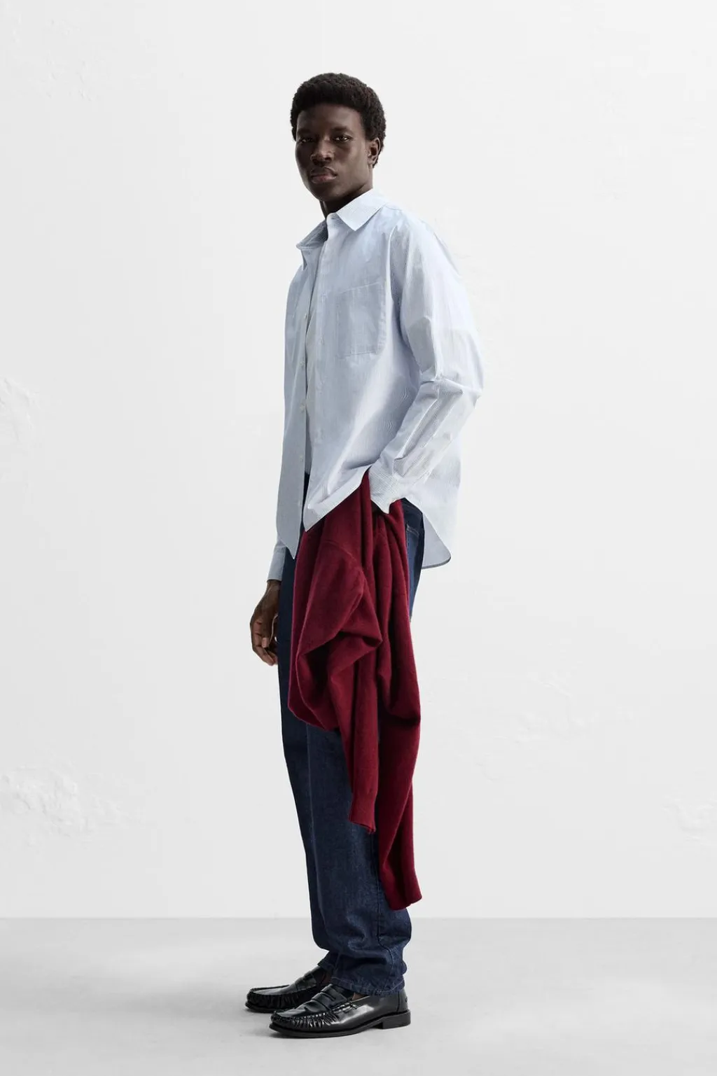 New CAMISA POPELÍN RAYAS Hombre Camisas