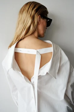 Sale CAMISA POPELÍN TIRA ZW COLLECTION Mujer Camisas / Blusas