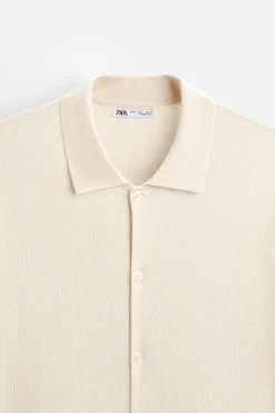 Clearance CAMISA PUNTO ALGODÓN - LYOCELL Hombre Jerséis / Chaquetas|Camisas