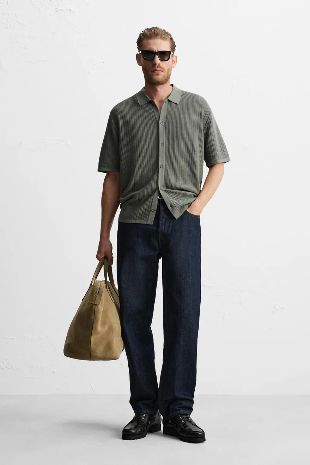 New CAMISA PUNTO CANALÉ Hombre Camisas