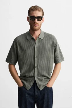 New CAMISA PUNTO CANALÉ Hombre Camisas