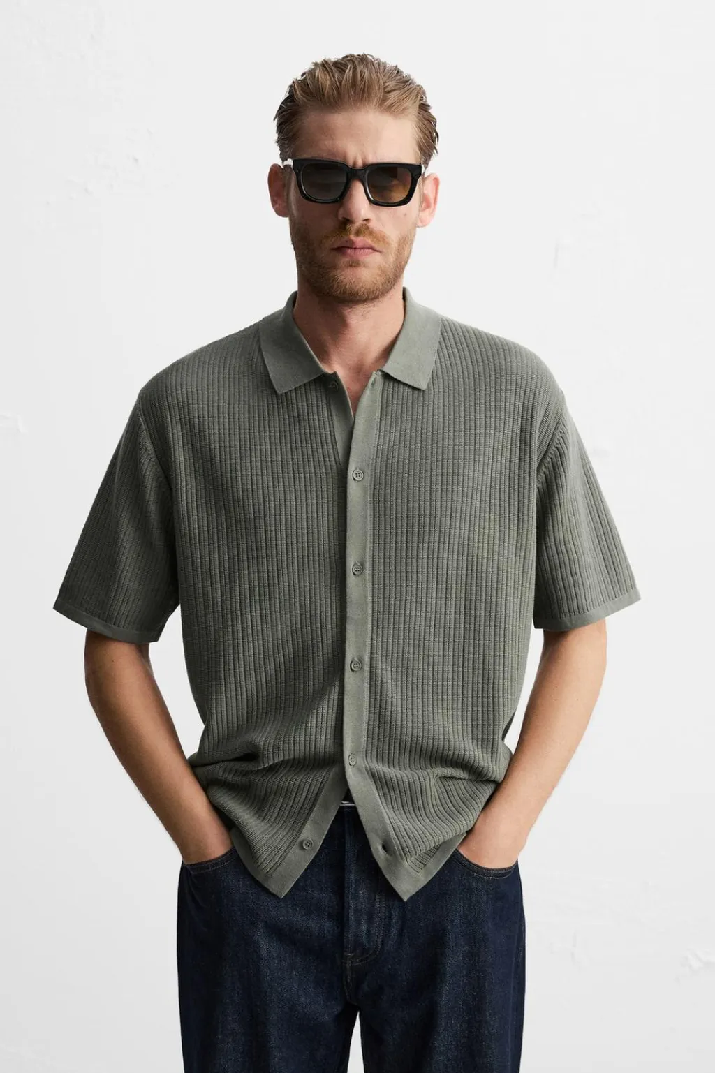 New CAMISA PUNTO CANALÉ Hombre Camisas