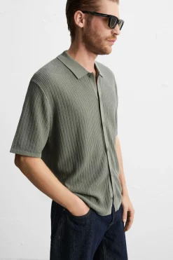 New CAMISA PUNTO CANALÉ Hombre Camisas