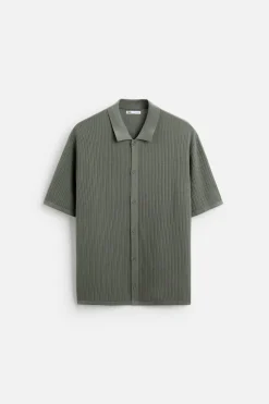 New CAMISA PUNTO CANALÉ Hombre Camisas