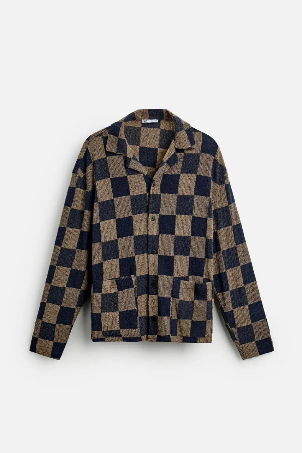 New CAMISA PUNTO CUADROS Hombre Camisas