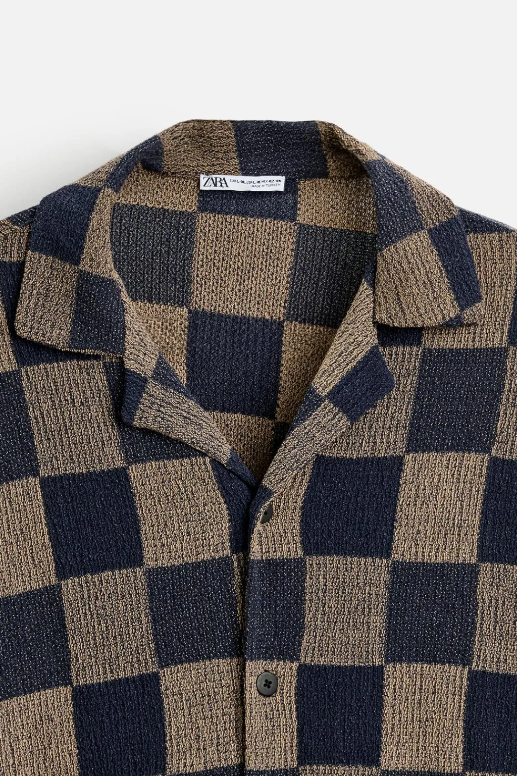 New CAMISA PUNTO CUADROS Hombre Camisas