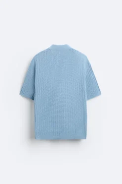 Outlet CAMISA PUNTO ESTRUCTURA Hombre Jerséis / Chaquetas