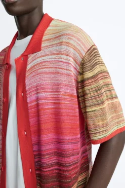 Outlet CAMISA PUNTO VISCOSA - SEDA Hombre Jerséis / Chaquetas|Camisas