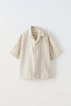 Niños ZARA 6 - 14 Años·Camisas / Sobrecamisas<CAMISA RAYA TEJIDA