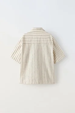Niños ZARA 6 - 14 Años·Camisas / Sobrecamisas<CAMISA RAYA TEJIDA