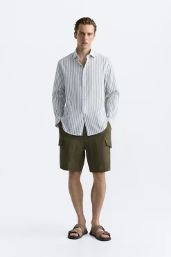 Hot CAMISA RAYAS Hombre Camisas